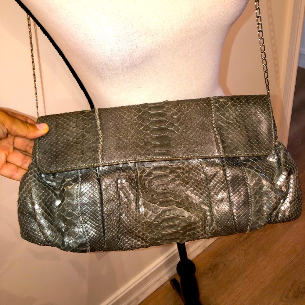 Carlos Falchi snake clutch